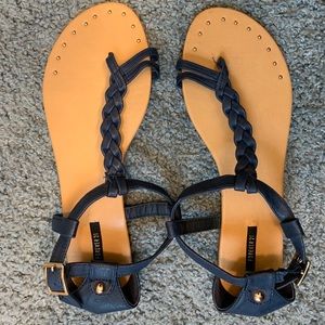 Brand New Forever 21 Sandals- Navy